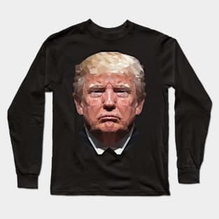Polygon Donald Trump Republican Gift Long Sleeve T-Shirt